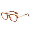 Gafas de Sol para Mujer 2024 Nuevo Doble Puente Calado Gafas de Sol para Hombre Estrella Mismo Estilo Retro Populares Gafas Venta Caliente 9315