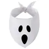 Atacado Babadores de Halloween para Pets Babadores de Drible Padrão Fantasma Abóbora Bandana Triângulo para Cão Gato