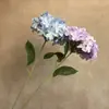 Cabeça única 90 peças de hortênsia de cinco pontas flor artificial arranjo de flores para fila de casamento guia de caminho arranjo de flores mar de flores ao ar livre decoração flor artificial