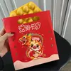 Caja de Empaque de Waffle de Huevo Estilo Nuevo, Popular en Xiaohongshu, Caja Desechable de Waffle de Huevo Explosivo Estilo Hong Kong