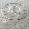 Soporte Giratorio Multifuncional Redondo de Acero Inoxidable para Olla Caliente Mesa Giratoria Estufa de Leña Tradicional Juego Completo