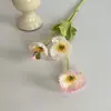 Flores Artificiais de Papoula Plantas Verdes Realistas Aveludadas Adereços para Fotografia Decoração de Casa Ornamentos Atacado Flores Artificiais de Papoula para Casamento