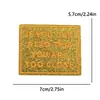 Parches Bordados Tianyino Letras Populares Bordado con Lentejuelas Parches Redondos y Cuadrados Insignias para Bolsos y Ropa
