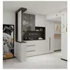 Gabinetes de cocina para toda la casa hechos a medida en Taiwán, gabinetes de sistema de panel integrado para villas, encimeras de isla, personalización de gabinetes de cocina integrados de estilo abierto