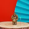 Latão Maciço Cobre Puro Pequenos Enfeites Peças de Mão para Mesa Urso Grande e Urso Pequeno Decoração Artesanato Enfeites