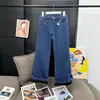 En Stock Vc Vaqueros Sencillos de Forro Polar para Uso Diario Casual Versátiles de Pierna Recta Azules