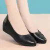 Zapatos de Mamá, Zapatos de Cuero para Primavera y Otoño, Nuevo Modelo 2026, Zapatos Planos Cómodos de Suela Suave para Mujer, sin Cordones, para Mujeres de Mediana Edad y Mayores