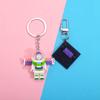 Multiusos se puede colgar se puede colocar de pie se puede separar se puede integrar bloques de construcción llavero equipo de EE. UU. Colgante de pez bajo regalo