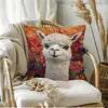 Funda de almohada con estampado de animal popular de Temu transfronteriza Cojín suave personalizado para sofá Funda de almohada decorativa para el hogar y el dormitorio