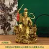 Estátua de Deusa Xuanmu dos Nove Céus em Latão, Imperatriz dos Nove Céus, Deusa Xuanmu dos Nove Céus, Rainha Celestial, Deusa Guerreira Feminina, Decoração para Sala de Estar