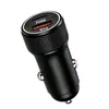 Cargador de Coche de Aleación de Aluminio Transfronterizo Pd30W Carga Rápida Encendedor de Cigarrillos de Coche Cargador de Teléfono Móvil para Coche Cabezal de Carga para Uso en Coche