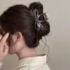 Presilha de Laço Simples Estilo Coreano para Mulheres 2025 Novo Estilo Presilha de Tubarão na Parte de Trás da Cabeça, Presilha de Cabelo Elegante e Versátil da Moda Acessórios de Cabelo