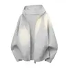 Suéter de Punto Sencillo de Color Sólido para Hombre, Cardigan con Capucha de Estilo Casual Holgado 'Old Money', para Otoño e Invierno 2026