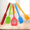 Mini pá de silicone tamanho pequeno utensílios de cozinha integrado língua de pato pá pá de panqueca ovo frito 5 peças mini terno de utensílios de cozinha