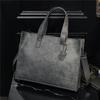 Bolso Tote de Moda Horizontal Estilo Coreano Versátil de Cuero PU con Cremallera Bolso de Mano Cruzado de Moda Mochila de Hombro para Hombre y Mujer