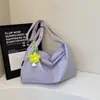 Bolsa de Lona para Mujer, Bolso Cruzado Estilo Coreano Estilo Perezoso, Gran Capacidad para Viajes Casual Versátil Almacenamiento Hombro Deportivo Bolso Mensajero