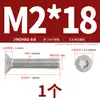 Parafusos de Aço Inoxidável 304 Cabeça Escareada Plana com Cabeça Torx e Coluna Parafusos Antifurto M2 M2.5 M3 M4 M5 M6 M8 M10Mm