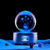 Cross-border atacado rosa 3d tridimensional gravação a laser bola de cristal de alto valor de cor luz quente cura estrela luz noturna