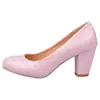 Zapatos de tacón grueso de tacón alto para mujer de primavera y otoño, tallas pequeñas 31/32/33, tallas grandes 40-43/44/45/46/47, stock de comercio exterior