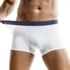 Ropa interior de seda de hielo para hombre, sin costuras, de una pieza, color sólido, ultradelgada, cómoda, transpirable, bóxers para hombre, primavera y verano, ventas directas de fábrica