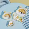 Plato de cena infantil de dibujos animados vajilla para bebé tazón para suplementos alimenticios husky Shiba Inu tazón de arroz tazón pequeño taza de agua tazón plato taza de agua cuchara