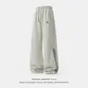 Calça Jogger Casual Solta da Marca da Moda para Homens, Estilo Primavera com Listras Coloridas nas Laterais, Punhos Ajustáveis, Calça Esportiva