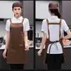 Aventais com Logo Personalizado para Confeitarias e Padarias, Roupa de Trabalho Resistente ao Desgaste e Impermeável com Suspensórios, Uniformes de Trabalho Especializados para Catering, Direto do Fabricante