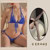 Golden Night Lingerie Sexy Biquíni Sexy de Três Pontas Virilha Aberta Temptation plus size qqny Passion Pijama de Renda