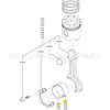 Mitsubishi Heavy Industries S6A3-Mpta Biela Parte 32519-42200 Cojinete de Biela (025)