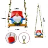 Novos Enfeites de Jardim Criativos, Decorações para Quintal Externo, Gnomos de Balanço Cartoon, Decorações de Jardim de Resina, Transfronteiriço