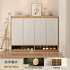 Zapatero para entrada de casa, interior, nuevo modelo 2026, diseño popular, mueble de almacenamiento de madera maciza de alta gama, montado en la pared, para el área de entrada