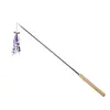 Vara de Brincar para Gatos Espiral Varinha de Fada com Tassel, Sino de Autoentretenimento Alívio de Tédio, Brinquedo para Gatos com Haste Longa Telescópica de Duas Seções com Cabo de Madeira # #
