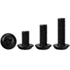 En Stock Tornillos de Máquina de Cabeza Redonda Phillips de Acero Inoxidable 304 Zinc Negro con Arandelas Tornillos de Máquina de Cabeza Plana PWM M1.4-M8