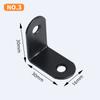 Código de Ángulo de Tira Larga de Acero Inoxidable Espesado 90 Grados Fijador de Ángulo Recto de Tira Larga Soporte Triangular Conector de Ferretería para Muebles