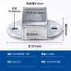 10 peças Conector Fivela de Fixação para Tubo Quadrado Base de Fixação para Poste Acessórios para Guarda-corpo Sem Solda Base de Ferro Galvanizado