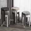 Bancos de Plástico, Apilables, Engrosados, para Uso en el Hogar, Modernos y Sencillos, Sillas de Comedor Apilables, Extra Gruesas, Platos Redondos Estilo Molino de Viento, Diseño de Árbol Banyan