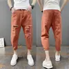 Nuevos Jeans Ajustados Rasgados Grandes para Hombre 2023 Pantalones Capri Coreanos de Moda Ajustados Pantalones Harem para Piernas de Pareja