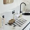 Tapete de drenaje para encimera de cocina, tapete aislante de calor para barra de café, tapete absorbente de tierra de diatomeas para fregadero, mantel individual resistente a las manchas, Amazon
