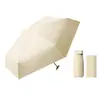 Paraguas de Tarjeta con 40% de Descuento Mini Portátil Negro Recubierto Sombrilla de Bolsillo Protección UV 40% de Descuento Sombrilla Solar