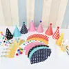 Gorro de Cumpleaños de Animales de la Selva de Dibujos Animados Tema Animales de la Selva Fiesta de Cumpleaños León Tigre Gorro de Papel Gorro de Fiesta