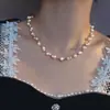 Collar de Perlas Trenzado de Doble Capa Transfronterizo Europeo y Americano Estilo Palacio Francés Cadena para Clavícula Exquisito Lujo Ligero Collar de Alta Gama para Mujer