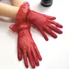 Ventas Directas de Fábrica Guantes de Boda Malla de Encaje Puntos de Polca Lazo Novia Sesión de Fotos de Boda Gran Cantidad Buen Precio
