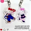 Chaveiro da Hello Kitty de Pernas Longas, Pingente Divertido de Gatinha, Lindo Enfeite de Mochila da Hello Kitty, Chave Decorativa de Acrílico Pendurável