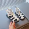 Sandalias para Niñas 2026 Verano Nuevos Zapatos para Niños Zapatos de Princesa para Niña Pequeña Suela Suave Punta Cerrada Zapatos Romanos para Niños Mayores