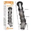Condón Sirius con Forma Agradable en Forma de Diente para Hombres, Transparente de Cristal con Hilo Extendido Juguete Sexual