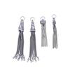 Prata Esterlina S925 Pingente com Franja Pendurado Estilo Étnico Vintage Flor Exquisita Chapéu Franja Longa Pulseira DIY Acessórios com Contas