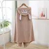 Bata con capucha de capa para niños, toalla de baño de forro polar de coral engrosada, absorbente, adecuada para el baño del bebé, se puede usar en todas las estaciones, toalla de baño grande