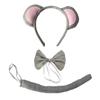 Conjunto de accesorios para disfraz de Halloween, cosplay, fiesta de cumpleaños de bebé, diadema con orejas de ratón
