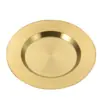 Plato Redondo Estilo Coreano de Acero Inoxidable 304 Plato para Barbacoa Plato para Snacks Plato para Platos Fríos Plato para Fondue Plato para Barbacoa Plato Hondo Plato Plano Plato de Cena
