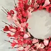 Guirnalda Decorativa del Día de San Valentín, Corazón Simulado, Guirnalda de Pétalos Rosa Rojo, Suministro de Exportación Transfronteriza Hogar Festival